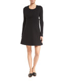 Sleeveless Pinafore Dress, Black