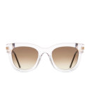 Transparent Cat-Eye Sunglasses