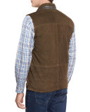 Cheyenne Quilted Suede Vest, Bison