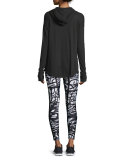 Graffiti-Print Performance Leggings