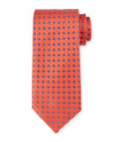 Neat Diamond Silk Tie