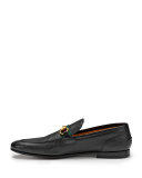 Elanor Leather Horsebit Loafer, Black 