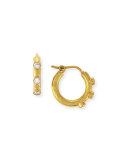 19K Big Baby Diamond Hoop Earrings