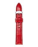 16mm Urban Vintage Snakeskin Strap, Red