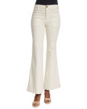 The Mariner Flare-Leg Ankle Jeans, Vintage Cream