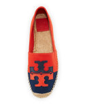 Jamie Two-Tone Logo Espadrille Flat