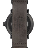 47mm Runwell Watch with Leather Strap, Gray