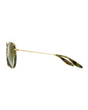 Universal Fit Aviatress Aviator Sunglasses, Jamrock Tortoise/Julep