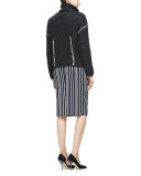 Ricci Chunky Cashmere Sweater, Charcoal