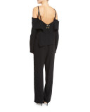 V-Back Cold-Shoulder Top