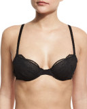 Agatha Underwire Demi T-Shirt Bra, Black