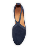 Natalia d'Orsay Demi-Wedge Pump, Navy