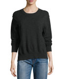 Cashmere Uneven-Hem Sweater
