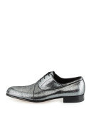 Black Label Glittered Oxford Shoe, Black
