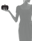 Woven Knot Clutch Bag, Black