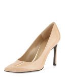 Heist Patent Leather 90mm Pump, Adobe