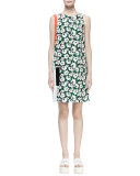 Odile Floral-Print Colorblock Shift Dress