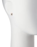 Champagne Baguette Diamond Cluster Earrings in 18K Rose Gold