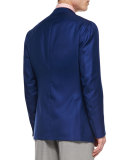 Cashmere-Silk Blazer, Royal Blue