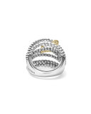 Icon Caviar Domed Multi-Row Ring, Size 7