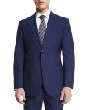 Taylor Striped Two-Piece Wool Suit, Navy