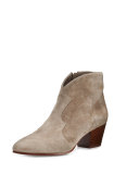 Hurricane Suede Western Bootie, Cocco