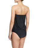 Cabana Solids Callia Bandini Swim Top, Black