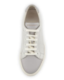 Men's Apollo Pebbled & Rubberized Leather Sneaker, Gray