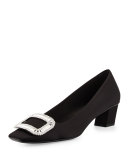 Belle Vivier Pump w/Swarovski® Crystal Buckle