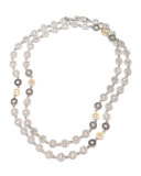 Opera Crystal & Diamond Long Necklace