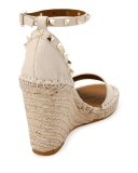 Rockstud Double Espadrille Wedge Sandal