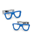 Cool Cut Shades Cuff Links, Blue 