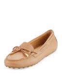 Daisy Leather Moccasin, Dark Khaki