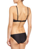 Pandora Flutter Swim Top, Black