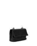 Baby Olimpia Intrecciato Shoulder Bag, Black