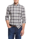 Bold Check Leisure-Fit Sport Shirt