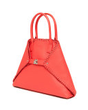 Ai Small Top-Handle Braided Shoulder Bag