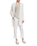 Marled Knit Long Cardigan