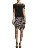 Nina Vine Guipure Lace Skirt
