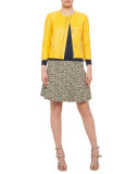 Flounced Static Tweed Skirt, Multi
