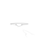 Skinny Diamond Chain Bracelet in 18K White Gold