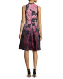 Sleeveless Floral-Print Fit & Flare Dress 