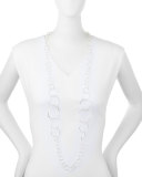Silver Glamazon Extra Long Link Necklace, 47.5"
