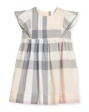 Gertrude Cap-Sleeve Dress, Tangerine, 4-14