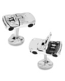 Sports Car Cuff Links, Silver-Plate