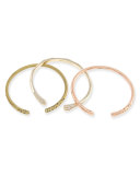 Zorte Stacking Cuff Bracelet Set, 3 Pieces