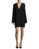 Ulyssa Admiral Crepe V-Neck Shift Dress
