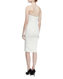 Strapless Sheath Cocktail Dress, Papyrus