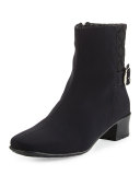 Yannik Weatherproof Quilted Ankle Boot, Black