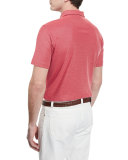 Gran Short-Sleeve Pique Polo Shirt, Red